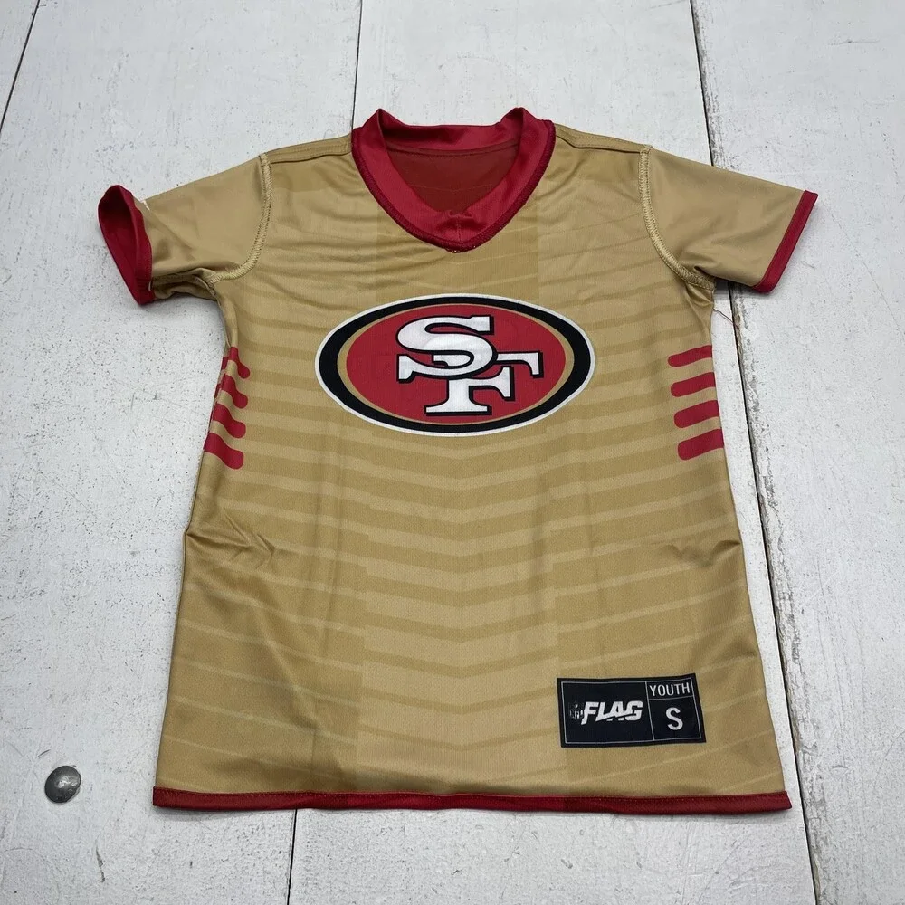 San Francisco 49ers Jersey Youth Small Red NFL Football Reversible NFL Flag - Picture 7 of 9